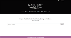Desktop Screenshot of blackheartdecals.com
